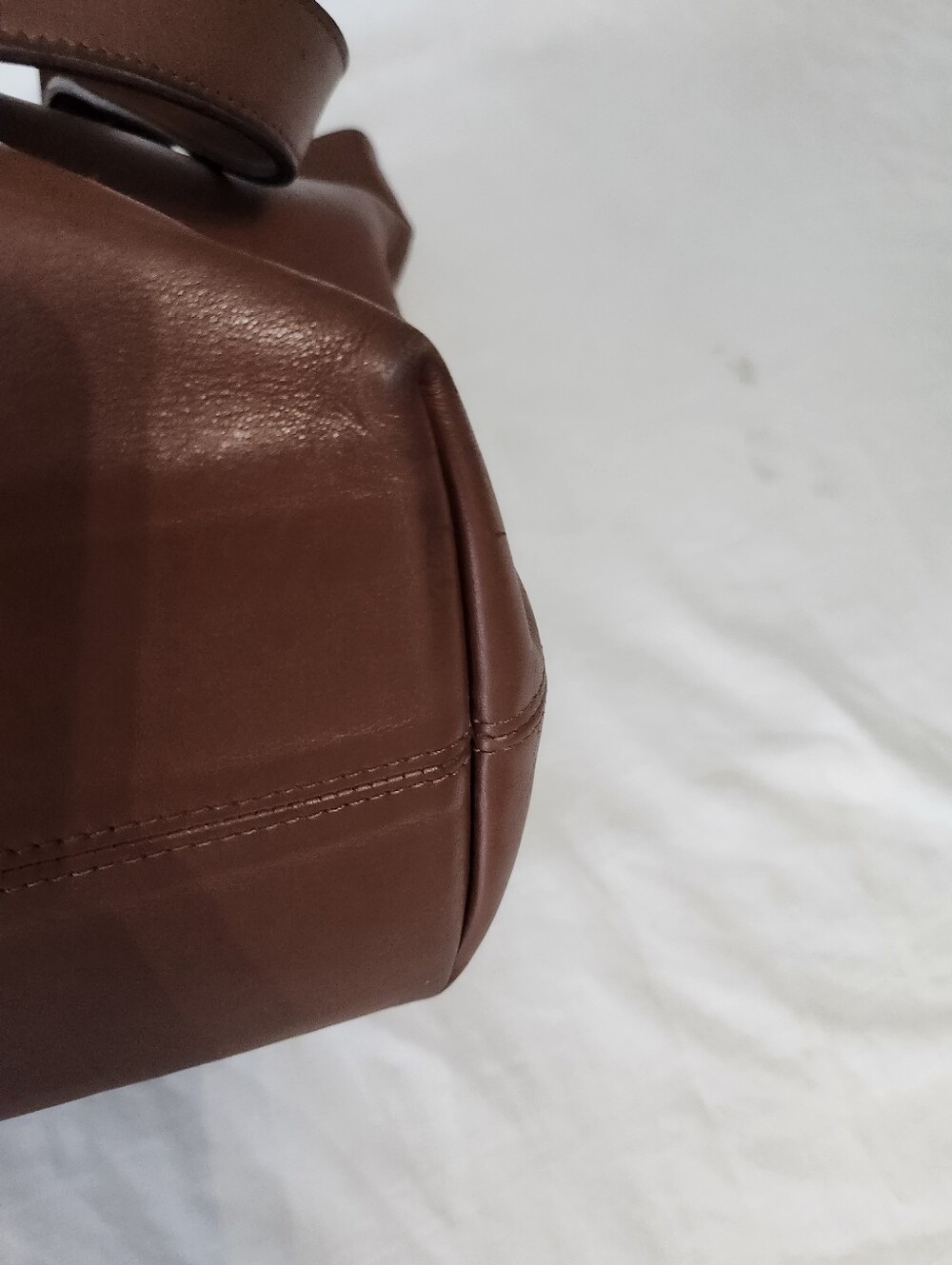 064-Coach Vintage # 4140 Elegant SoHo Waverly Lafayette Brown Leather Tote Bag - Picture 7 of 12